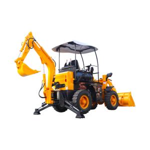 Efficient 4x4 Mini Backhoe Loader Compact Tractor With Loader And Backhoe