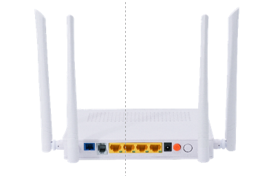 WiFi AC GPON ONU 4GE HGU Fiber Optic Equipment RJ45 White Color