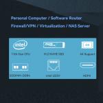 Intel Core i3 1125G4 Firewall Soft Router With Six 2.5G Ethernet And One COM