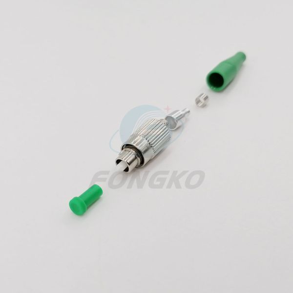 Fiber Optical Connector FC 2.0mm APC Single mode Simplex Connector Parts Fiber Optic Connector Kit