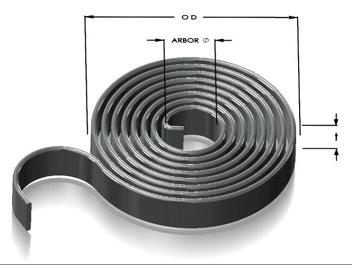 Industrial Stainless Steel SUS201 Constant Force Spring Clock Mainspring
