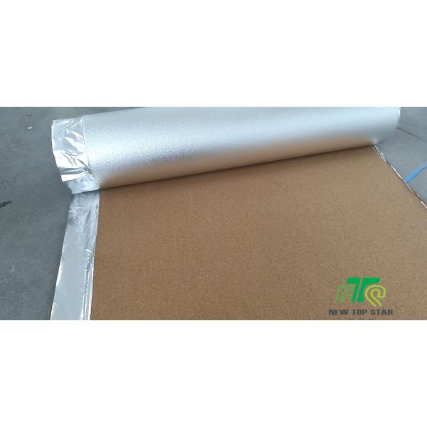 2mm Natural Eco Cork Underlayment Roll 20m Length Customized