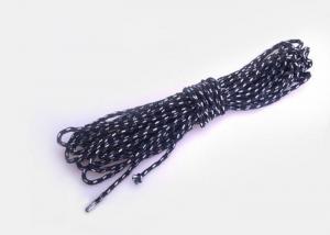 China 3mm / 4mm Inelasticity Strong Non Elastic Cord Nylon Braided Rope Coated Finishing on sale