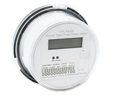 Quality ANSI C12 18 Three Phase Smart Socket Power Meter for sale