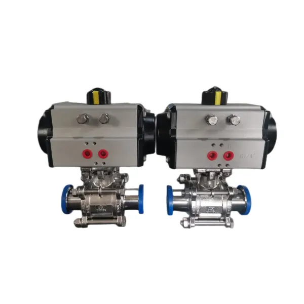 Pneumatic Actuated Ball Valve (Clamp Type)