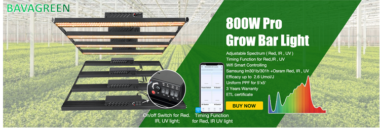 ETL Bava Full Spectrum LED Bar Far Red 800W Samsung LED Grow Light Bar