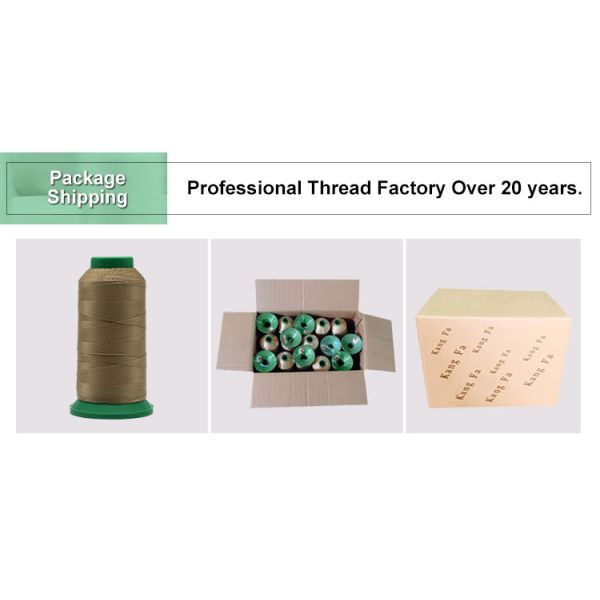 Multicolor Tex135 Nylon Bonded Thread for High Tenacity Sewing in Sofa Leather and Shoes