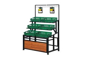 Wholesale Multi Level ODM Fruits And Vegetables Display Racks Compression Resistance from china suppliers
