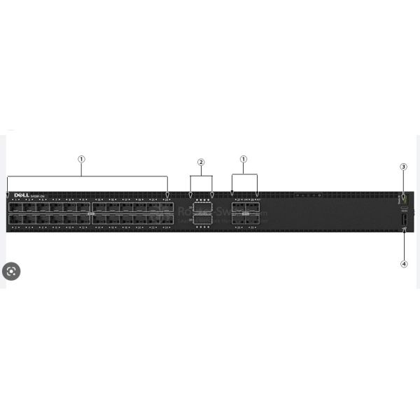 PowerSwitch S4128T-ON 28x10GbT 2x QSFP28 10/100 Gbe Ports