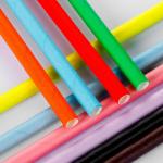 Bio Degradable Solid Color Paper Straws Colorful With Non Toxic Food Safe Ink