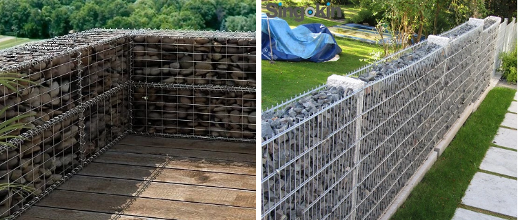 3 4 5mm Standard Galvanized Welded Gabion Box Terra Mesh For Architecture