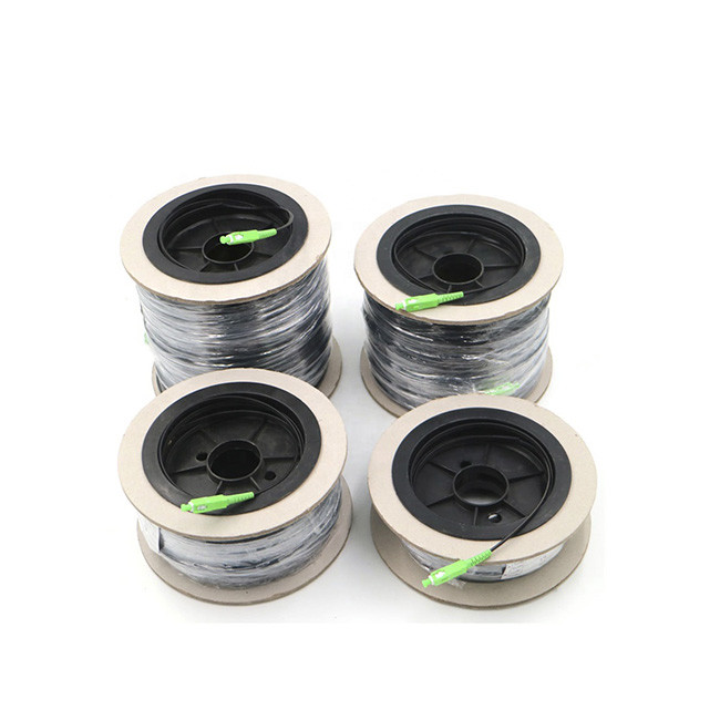 Outdoor Single Mode FTTH Drop Cable Patch Cord G657A1 SC APC 30M Self Support