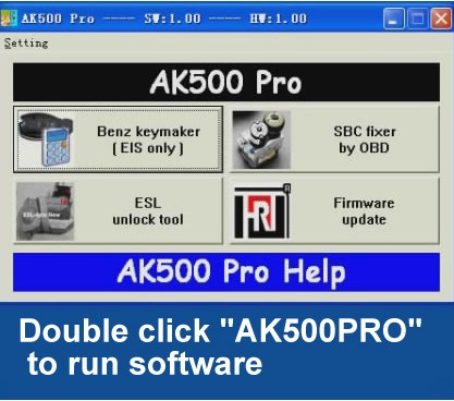 AK500Pro AK500 PRO Super Car Key Programmer Without Remove ESL ESM ECU For Mercedes Benz