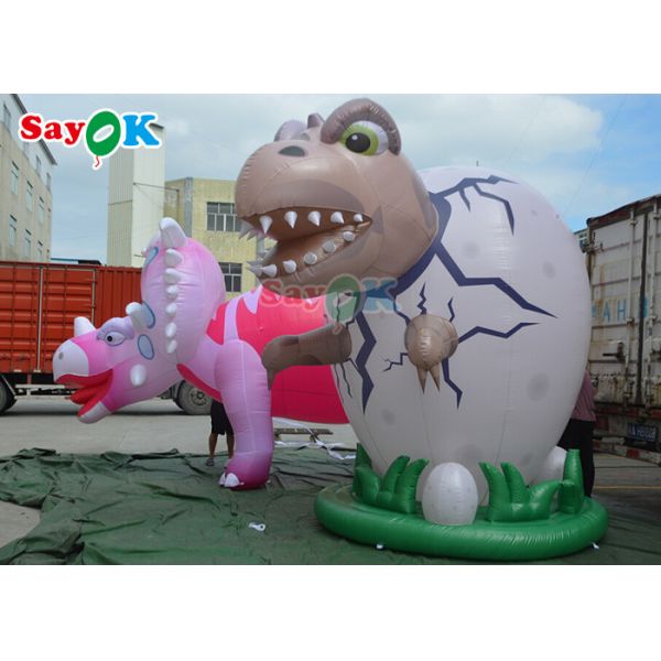 4m Inflatable Giant Dinosaur For Festive Decoration Wind Resistance