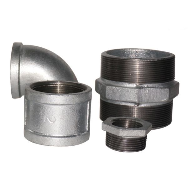 Zinc - Coated Hydraulic Pipe Fittings , Galvanized Cross Pipe Fitting Various Type