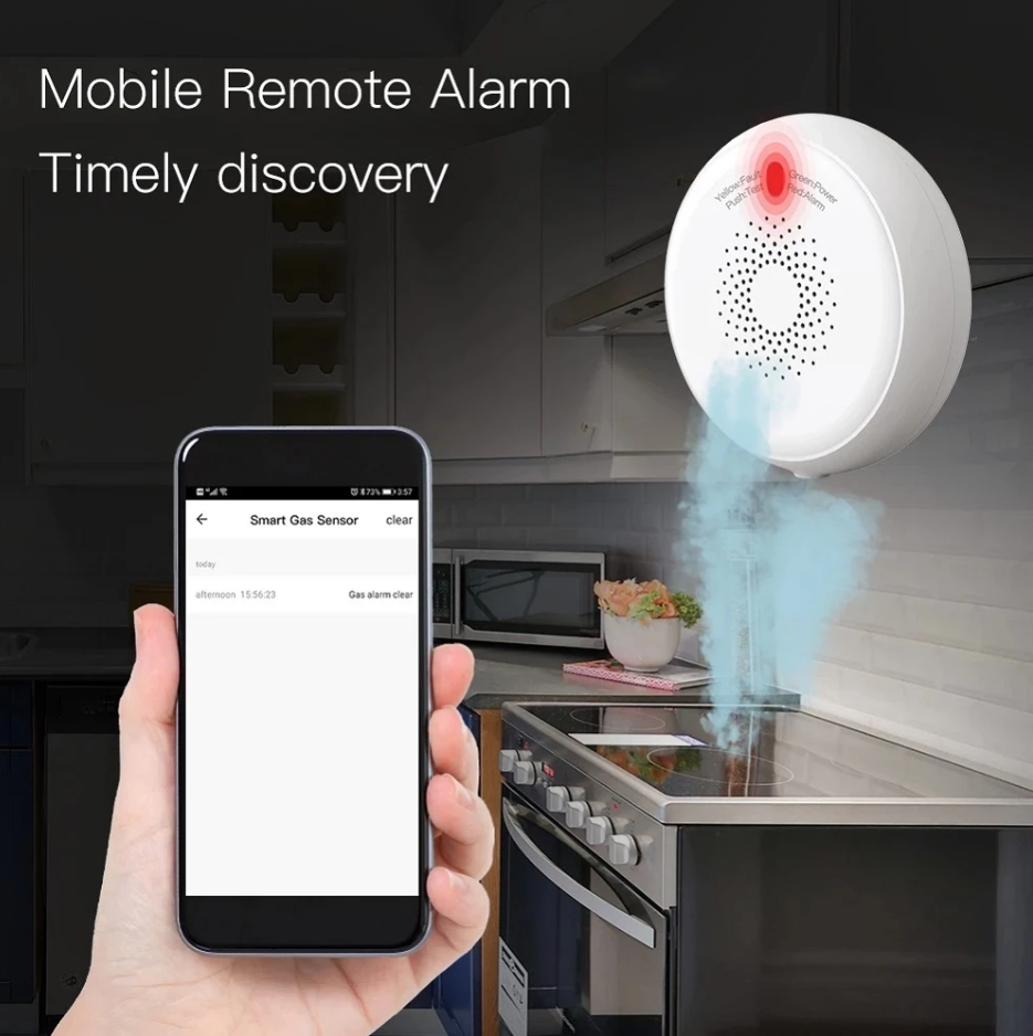 70dB Smart Propane Detector Zigbee Gas Sensor Smart Alarm Sensor