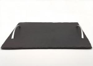 Wholesale 40cm x 30cm Stone Serving Tray , Rectangular Serving Tray With Handles from china suppliers