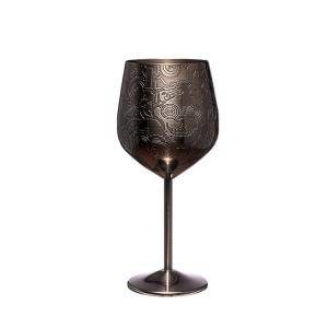 China Stainless Steel Wine Glass 18 oz Unbreakable Stemmed Wine Goblet  For Indoor Outdoor Events on sale