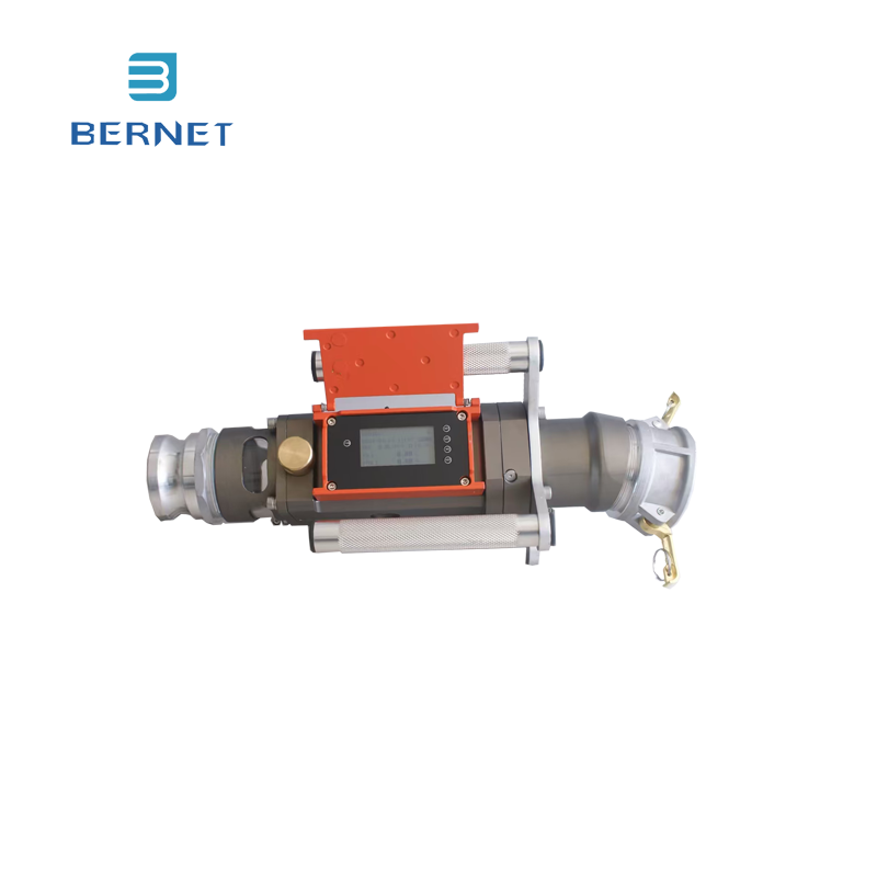 Bernet band portable tube flow meter for tank truck