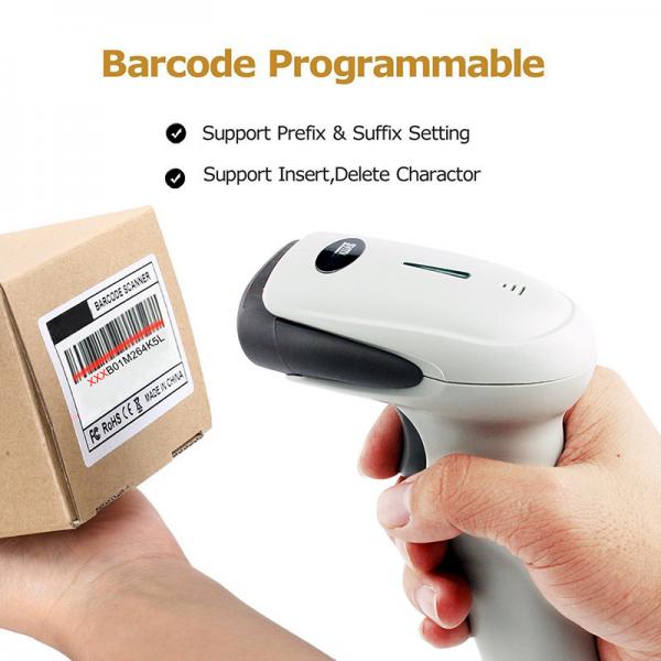 Quality Wired 1D Hands Free Barcode Scanner 2.4Ghz Receiver With Long Range Transmission for sale