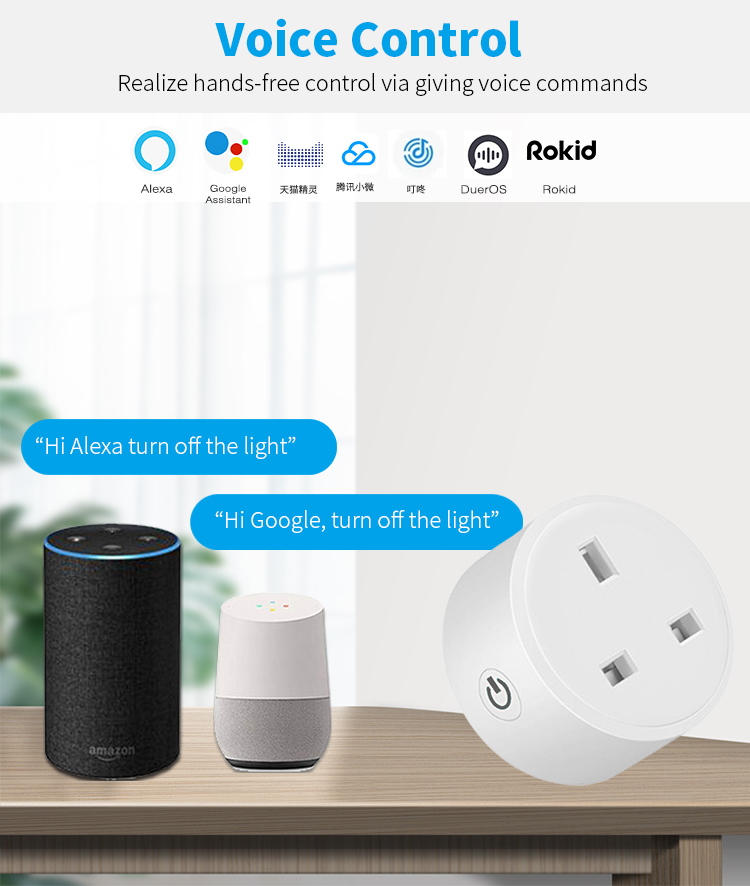 WIFI UK Power Socket Plug Aleax Timing Tuya Zigbee Wall Socket