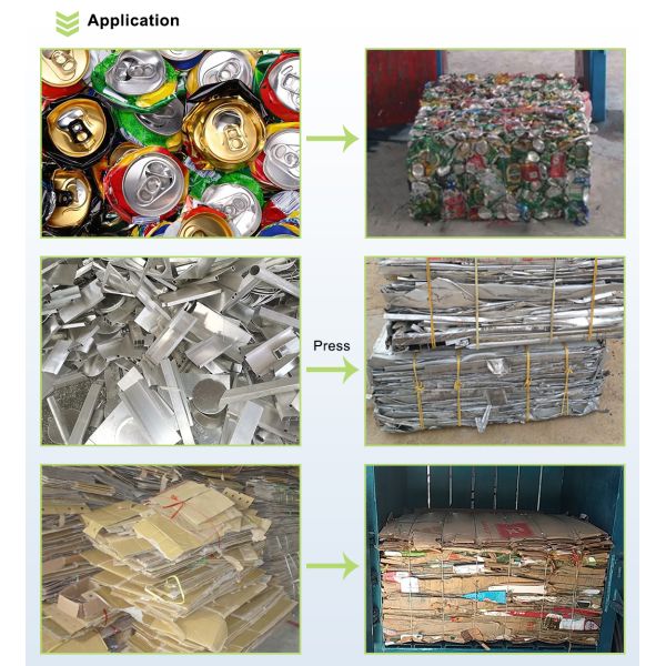 Hydraulic Vertical Scrap Baler Machine Multifunctional For Aluminum Cans