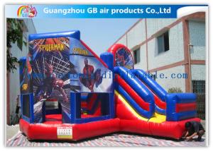 Wholesale Commercial Spiderman Inflatable Bouncy Castle Kids Inflatable Bouncer With Slide from china suppliers