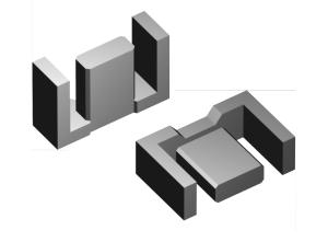 China EFD Type Ferrite Core , Soft Iron Magnetic Core For Industrial Magnet on sale