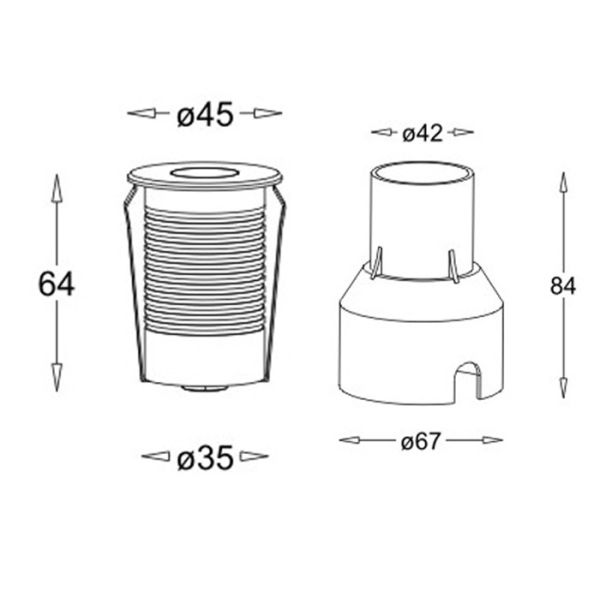 Garden Or Square LED Underground Light With IP67 Waterproof Stainless Steel
