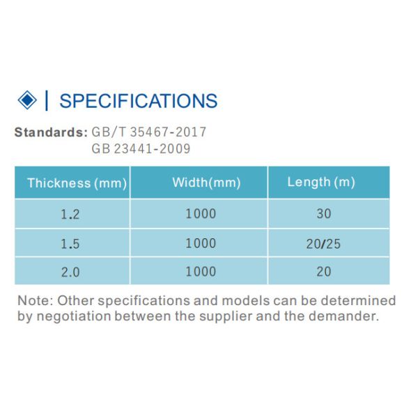 Bondsure® CLF Self Adhesive Bituminous Waterproofing Membrane Cross Laminated Film Macromolecule
