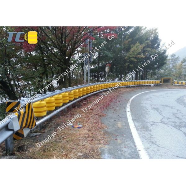 Anti Crash Roller Crash Barrier Q235 Q265 Steel Frame , Roller Safety Barrier