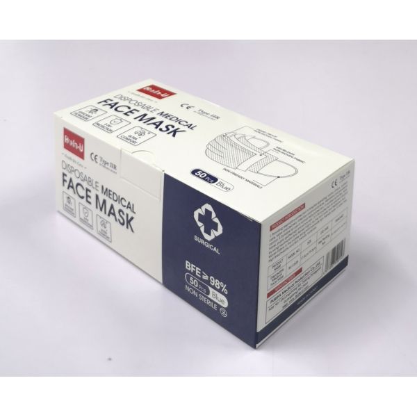 3PLY Disposable Surgical Face Mask EN14683 BFE 98% Eua Approved
