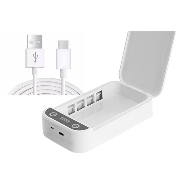 Smartphone DC 5V Uv Light Sterilizer Box Large Inner Cavity For Watch Ring Glasses