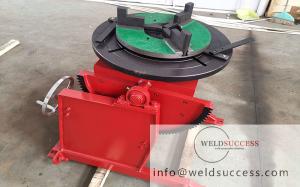 China Colored 300kg Rotary Welding Positioners , Welding Turn Table With 3 Jaws Chuck on sale