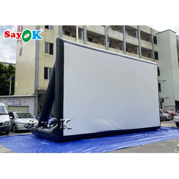 Inflatable Backyard Movie Screen Public Venues 9x6mH Pvc Airtight Inflatable Movie Projector Screen