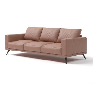 China Simple Office Furniture Sofa Modular Brown Synthetic Leather Sofa Set on sale