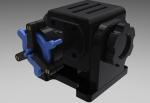 Black Precision Rotary / Rotation Axis With Bracelet Chuck Angle Adjustable