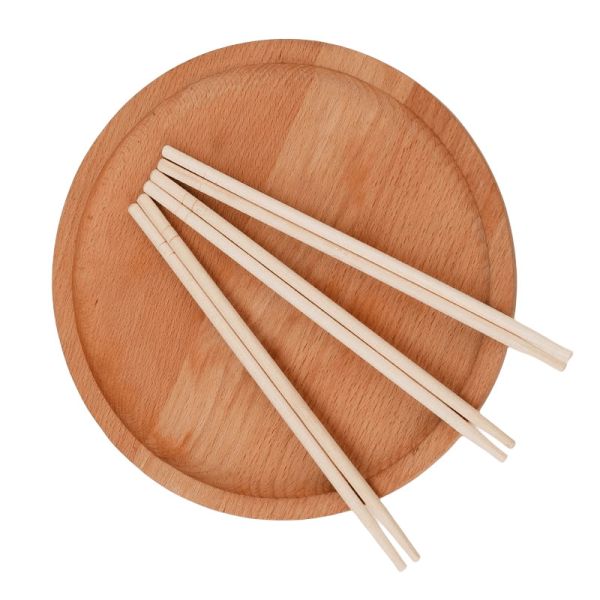 Natural Color Round Bamboo Chopsticks Grade A Chinese Bamboo Chopsticks