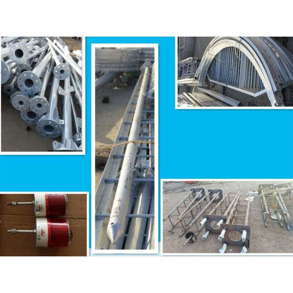 triangular radio telecommunication/telecom guyed tower