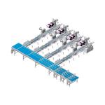 Full automatic flow wrap food sorting and packing line