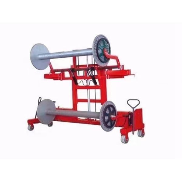 Manual Hydraulic Warp Beam Trolley Empty Upper And Bottom Beams Carried Together