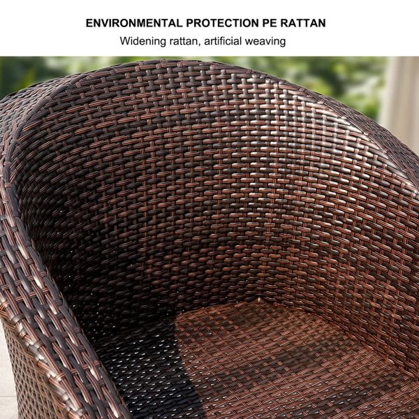 Modern Backyard Bistro Table And Chairs Set Glass Top Coffee Table