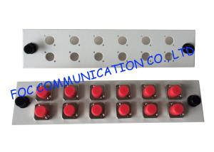 Wholesale Fiber Optic Adapter Plate FC / UPC 12 Port White Color Suitable For Patch Panel from china suppliers