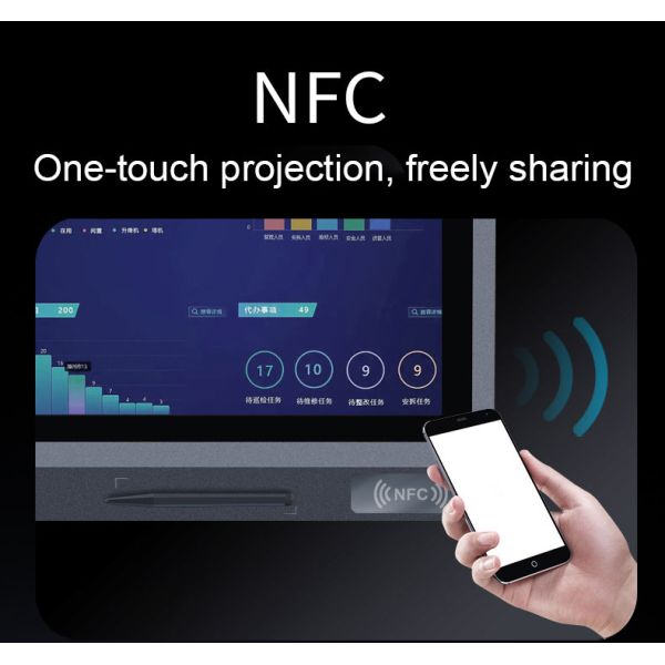 65 Inch 4K LCD Screen Teaching Smart Interactive Touch Screen Whiteboard