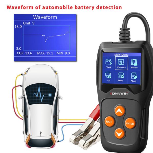 Quality KONNWEI KW600 Multilanguage Battery Tester with 2.4 inches Color Screen Wide Testing Range for sale