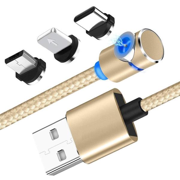 Quality Multi Colored Magnetic Phone Charger , Magnetic Usb C Cable 3 In 1 Connectors for sale