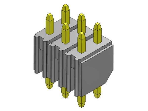 Quality 2.00mm PCB Header Connector Dual Row Dip TYPE 2*2PIN To 2*40PIN H=4.00MM for sale