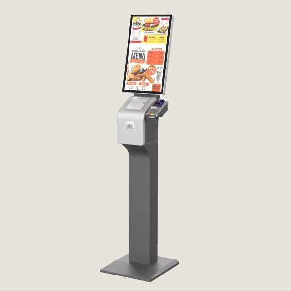 Counter Top Self Checkout Kiosk Self Ordering Kiosk For Restaurants Customized