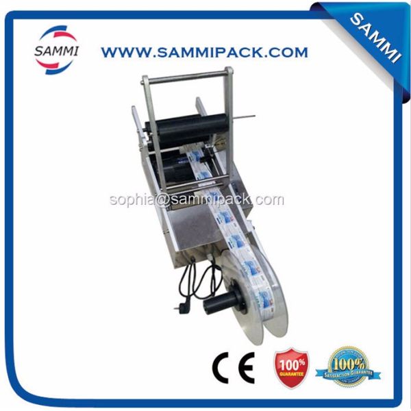 CE MT-50 Semi-Auto Round Bottle Self-Adhesive Sticker Labeling Machine