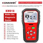 12V Computerized Eobd Obd2 Obdii Car Scanner Diagnostic KONNWEI KW818